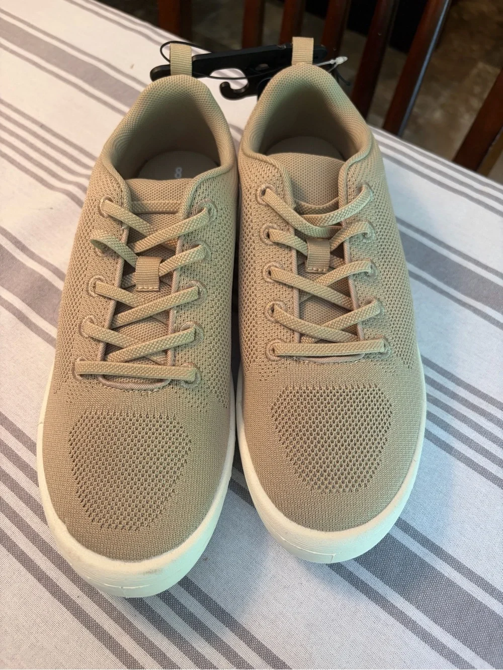 Men's George Casual Knit Sneakers in Beige